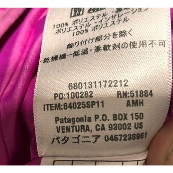 Patagonia Primaloft 1/2 Zip Pullover Women’s XL Pink Long Sleeve Quilted Jacket - Picture 6 of 8